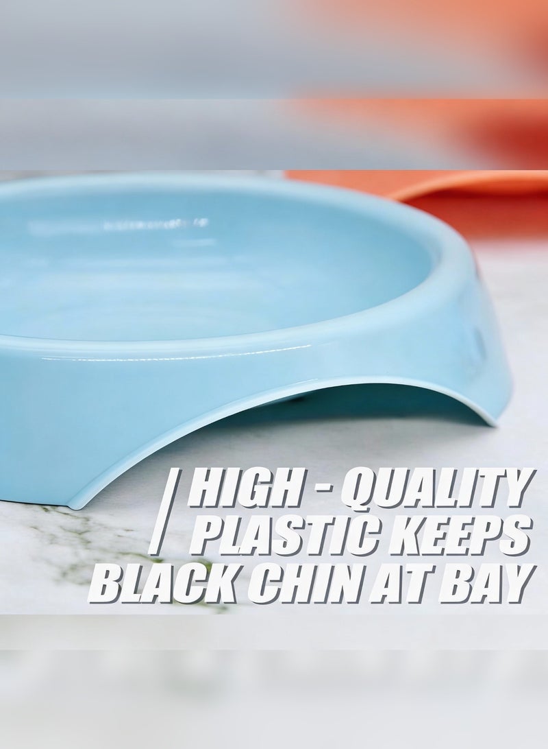 1 قطعة وعاء طعام على شكل رأس قطة مصنوع من مادة البولي بروبيلين، وعاء تغذية دائري للكلاب والقطط الصغيرة، مانع للتسرب والانسكاب، وعاء للأرز، وعاء شرب للحيوانات الأليفة، مناسب للاستخدام المنزلي - Image 2